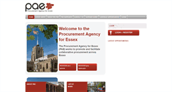 Desktop Screenshot of paessex.gov.uk